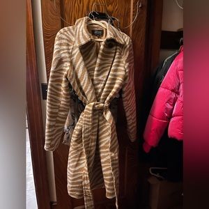 Ann Taylor zebra coat